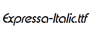 Expressa-Italic.ttf字体下载
