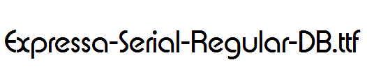 Expressa-Serial-Regular-DB.ttf字体下载