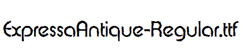 ExpressaAntique-Regular.ttf字体下载