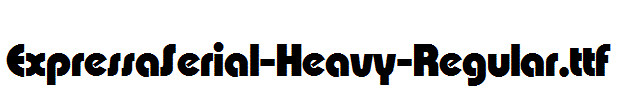 ExpressaSerial-Heavy-Regular.ttf字体下载