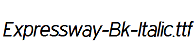 Expressway-Bk-Italic.ttf字体下载