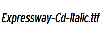 Expressway-Cd-Italic.ttf字体下载