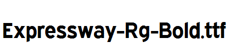 Expressway-Rg-Bold.ttf字体下载