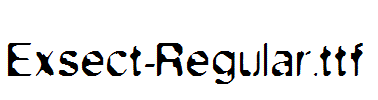 Exsect-Regular.ttf字体下载