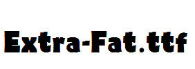 Extra-Fat.ttf字体下载