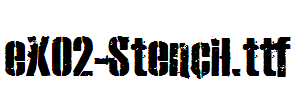 eXO2-Stencil.ttf字体下载