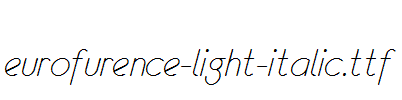 eurofurence-light-italic.ttf字体下载