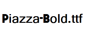 Piazza-Bold.ttf字体下载