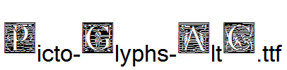 Picto-Glyphs-AltC.ttf字体下载