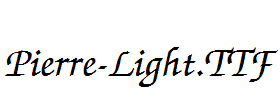 Pierre-Light.ttf字体下载