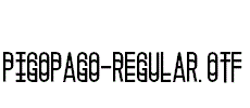 Pigopago-Regular.otf字体下载