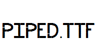 Piped.ttf字体下载