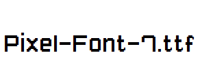 Pixel-Font-7.ttf字体下载