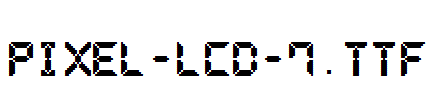 Pixel-LCD-7.ttf字体下载