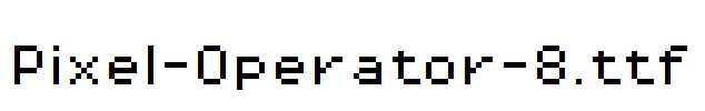 Pixel-Operator-8.ttf字体下载