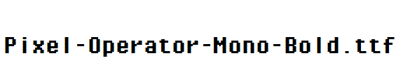 Pixel-Operator-Mono-Bold.ttf字体下载
