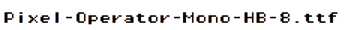 Pixel-Operator-Mono-HB-8.ttf字体下载