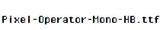 Pixel-Operator-Mono-HB.ttf字体下载