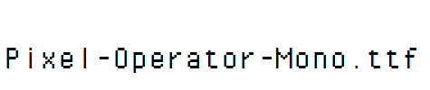 Pixel-Operator-Mono.ttf字体下载