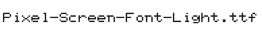 Pixel-Screen-Font-Light.ttf字体下载