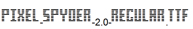 Pixel-Spyder-2.0-Regular.ttf字体下载