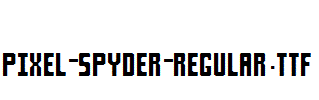 Pixel-Spyder-Regular.ttf字体下载