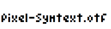 Pixel-Symtext.otf字体下载