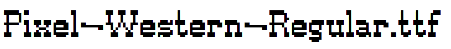 Pixel-Western-Regular.ttf字体下载