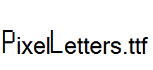 PixelLetters.ttf字体下载