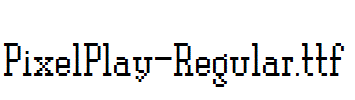 PixelPlay-Regular.ttf字体下载