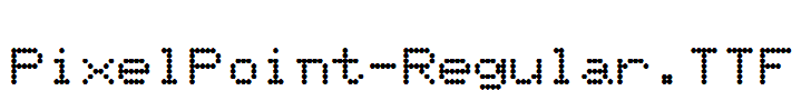 PixelPoint-Regular.ttf字体下载
