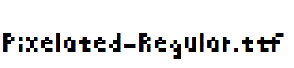Pixelated-Regular.ttf字体下载