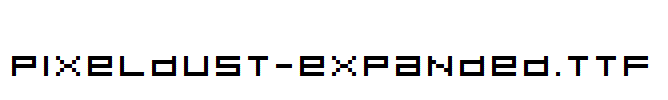 Pixeldust-Expanded.ttf字体下载