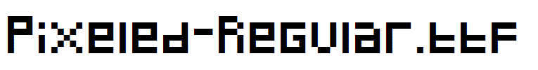 Pixeled-Regular.ttf字体下载