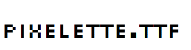 Pixelette.ttf字体下载