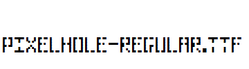 Pixelhole-Regular.ttf字体下载