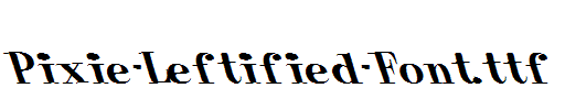Pixie-Leftified-Font.ttf字体下载