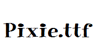 Pixie.ttf字体下载