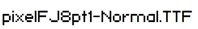 pixelFJ8pt1-Normal.ttf字体下载