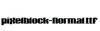 pixelblock-Normal.ttf字体下载