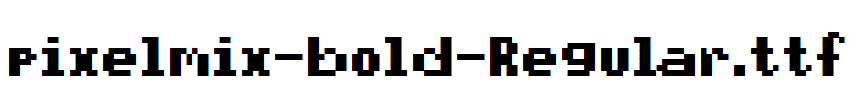 pixelmix-bold-Regular.ttf字体下载