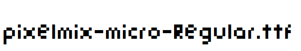 pixelmix-micro-Regular.ttf字体下载