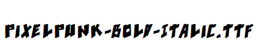 pixelpunk-Bold-Italic.ttf字体下载