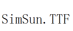 SimSun.ttf字体下载